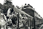 قطار للاجئين في طريقه إلى البنجاب، باكستان