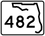 State Road 482 marker