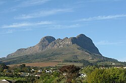Helderberg Mountain seen more or less from the west