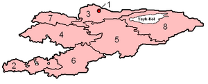 Provinser i Kirgisistan