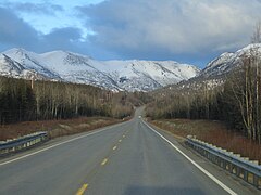 The Sterling Highway is a typical example of what is considered a highway in Alaska; four lane restricted-access routes are not used outside of the largest cities.