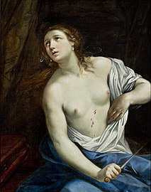 Guido Reni (1575–1642). The Suicide of Lucretia, 1625–1640.