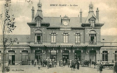 La gare monumentale de Berck-Plage.