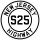 Route S25 marker