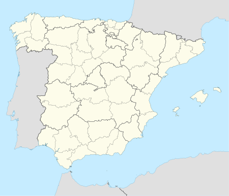 Carte des aéroports de l'Espagne