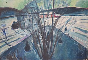 Winter Night, Ekely, 1930-1931, oil on canvas