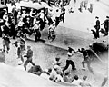 Image 17Striking teamsters armed with pipes battle police in the streets during the Minneapolis Teamsters Strike of 1934.
