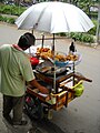 Gorengan, Indonesian street vendor of assorted fritters