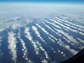 Stratocumulus undulatus clouds, seen from an airplane