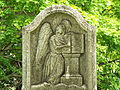Angel headstone scene