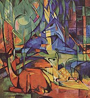 Rehe im Walde (II), Deer in the Forest II (1914)