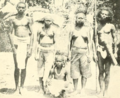 A group of Batak people from Palawan. The man on the far right is equipped with a sumpit and quiver. (c. 1913)