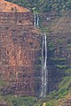 Helicopter tour to the Waipoo Falls, Kauai, Hawaii