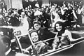 Image 13President John F. Kennedy in the presidential limousine, minutes before his assassination (from History of Texas)