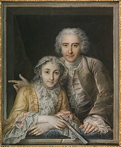 Portrait of Philippe Coypel and His Wife (1742)