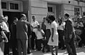 Image 14 Stand in the Schoolhouse Door Photograph: Warren K. Leffler; restoration: Adam Cuerden Vivian Malone entering Foster Auditorium on June 11, 1963, to register for classes at the University of Alabama through a crowd that includes photographers, National Guard members, and Deputy U.S. Attorney General Nicholas Katzenbach. During the Stand in the Schoolhouse Door, George Wallace, the Democratic Governor of Alabama, stood at the door of the auditorium to try to block the entry of two black students, Malone and James Hood. Intended by Wallace as a symbolic attempt to keep his inaugural promise of "segregation now, segregation tomorrow, segregation forever", the stand ended when President John F. Kennedy federalized the Alabama National Guard and Guard General Henry Graham commanded Wallace to step aside. More selected pictures