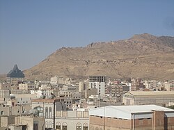 Jabal Nuqm or Jabal Nuqum in the area of Sanaa. Local legend has it that after the death of Noah, his son Shem built the city at the base of this mountain.[1]