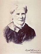 Elizabeth Blackwell (1821–1910) known as the first women to gain a medical degree in the United States.