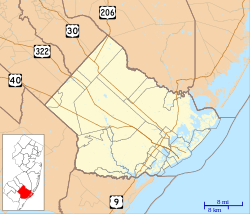 Atlantic City is located in Atlantic County, New Jersey