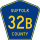 County Route 32B marker