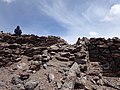 Pre-Columbian ruins on the summit of Nevado Queva