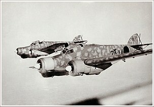 Savoia-Marchetti SM.79, the most numerous bomber of the Spanish Air Force at the time.