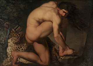 The Wounded Philoctetes, by Nicolai Abraham Abildgaard, 1775