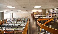 אולם הקריאה הכללי בספרייה הלאומית בגבעת רם
