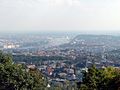 The panorama of Budapest from the Árpád lookout terrace