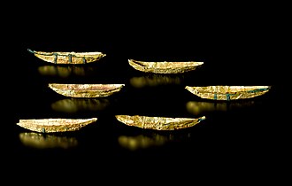 Miniature gold boats from Nors, Denmark.[83]
