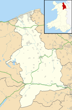 Llanbedr Dyffryn Clwyd is located in Denbighshire