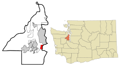 Location of Manchester, Washington
