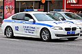 A BMW 5 Series police car in Moscow