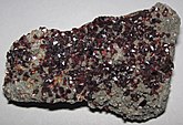 Sphalerite on dolostone, from Millersville Quarry, Ohio, USA