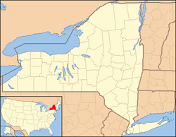 Location of Fleischmanns within New York