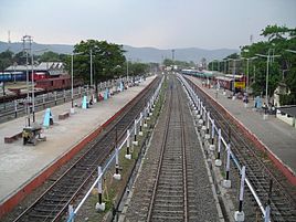View from the Sahibganj Railway Station