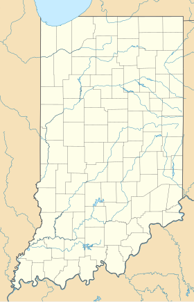 voir sur la carte de l’Indiana