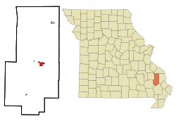 Location of Marble Hill, Missouri