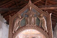 Stucco relief on the ciborium at Civate.