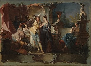 The Prodigal Son Living with Harlots, by Johann Wolfgang Baumgartner (unknown date)
