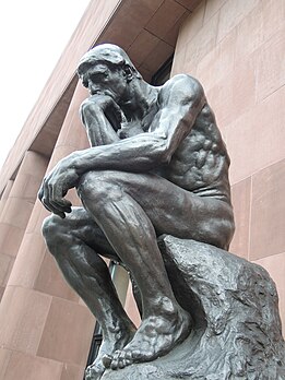 Photo of Auguste Rodin's statue The Thinker