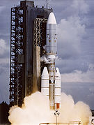 Titan III-E launching Voyager 2 probe in 1977 from SLC-41