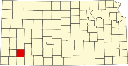 Karte von Haskell County innerhalb von Kansas