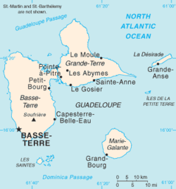 نقشه مجمع الجزایر گوادلوپ