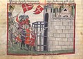 Medieval miniature depicting the Battle of Fossalta (1249)