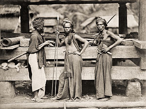 Guerreiros Batak em 1870