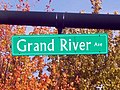 Sign on Grand River Avenue