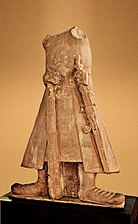 127-150 CE Kanishka I: Dynastic statue of Kanishka with inscription (127-151 CE)