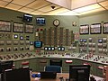 A view of the core control simulator which is an exact replica of the real core control station.
