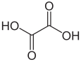 Strukturformel för oxalsyra